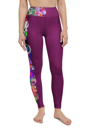 wild peach clothing design 07 velvet red leggings front