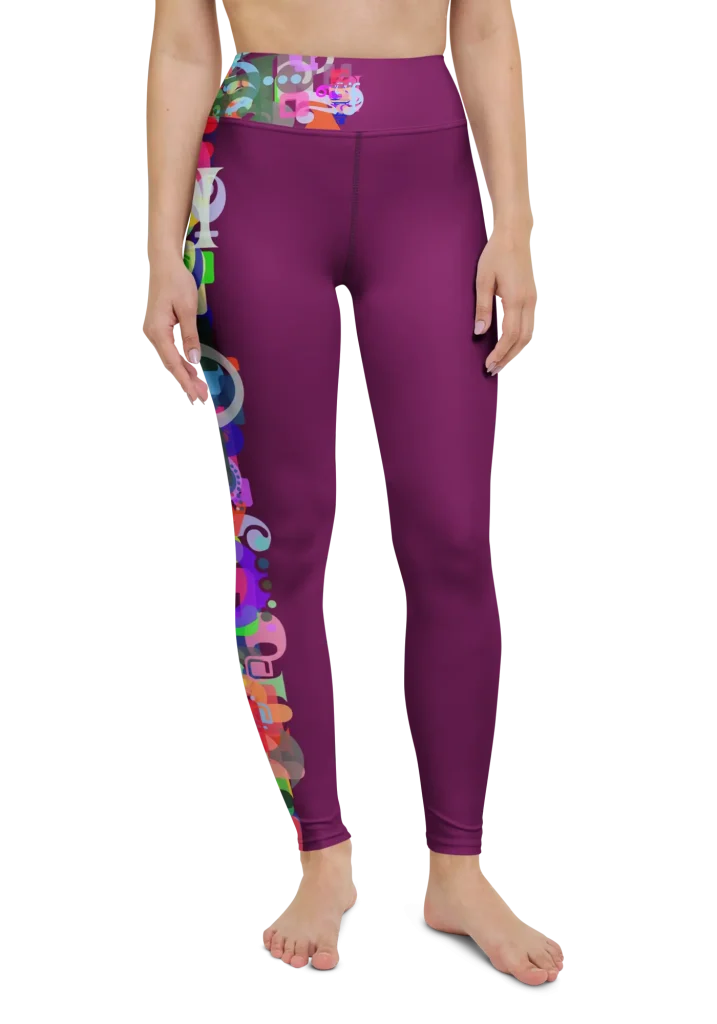 wild peach clothing | Playful Bounce Velvet Red Leggings | Front