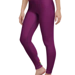 wild peach clothing design 07 velvet red leggings left front