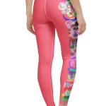 wild peach clothing design 07 watermelon pink leggings back 2