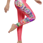 wild peach clothing design 07 watermelon pink leggings right 1