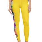 wild peach clothing design 07 yellow leggings front