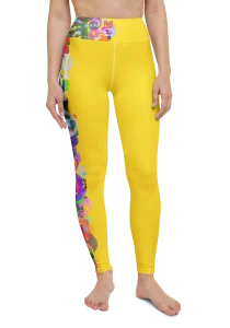 wild peach clothing design 07 yellow leggings front