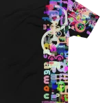 wild peach clothing mens t shirt wildman from footscray black back 2