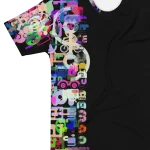 wild peach clothing mens t shirt wildman from footscray black front 1