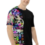 wild peach clothing mens t shirt wildman from footscray black right