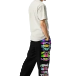 wild peach clothing trackie dacks black track pants right back rev