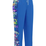 wild peach clothing trackie dacks denim blue track pants front 1