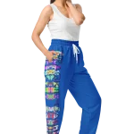 wild peach clothing trackie dacks denim blue track pants right front 1