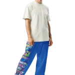 wild peach clothing trackie dacks denim blue track pants right front 2