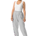 wild peach clothing trackie dacks light grey track pants front 1