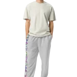 wild peach clothing trackie dacks light grey track pants front 2