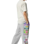 wild peach clothing trackie dacks light grey track pants right back