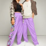 wild peach clothing trackie dacks mauve purple track pants front 2