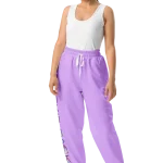 wild peach clothing trackie dacks mauve purple track pants front 3