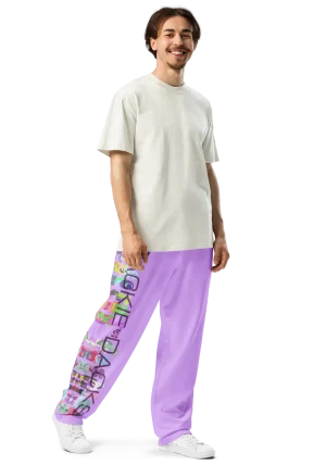 wild peach clothing trackie dacks mauve purple track pants right front 2