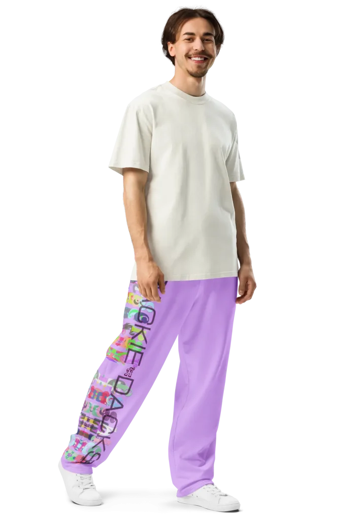 wild peach clothing trackie dacks mauve purple track pants right front 2