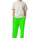 wild peach clothing trackie dacks neon green track pants front 2