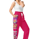 wild peach clothing trackie dacks ruby red track pants right front 2