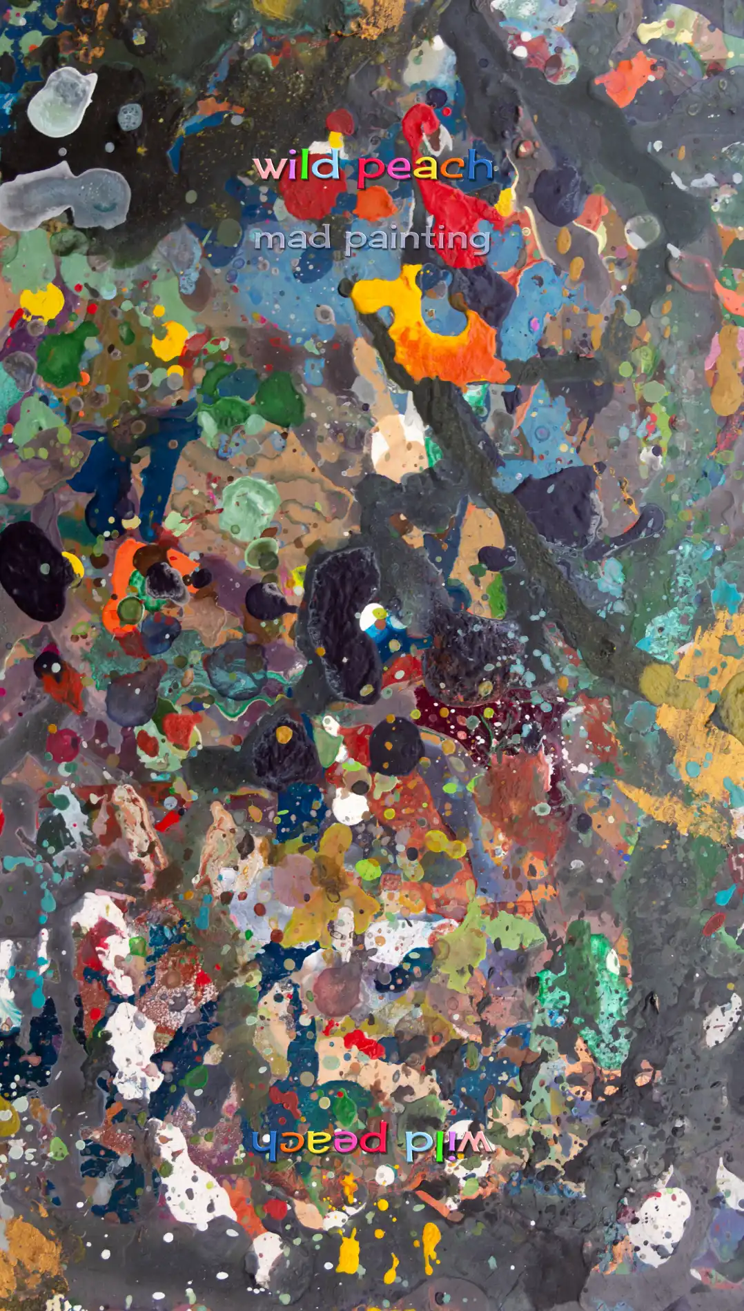 Mad Painting print file — the full wraparound design for the large tote bag, a detail from Bert Ernie's painting Jungle 1