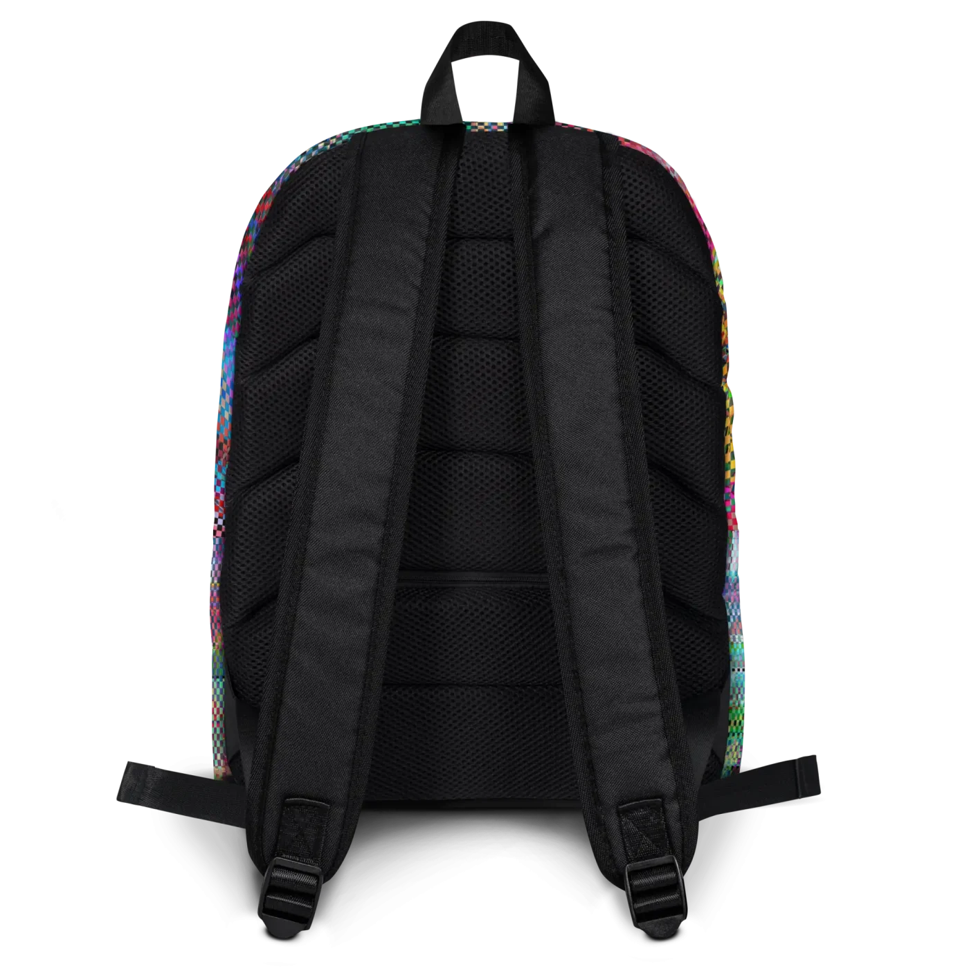 wild peach backpack squares of madness back