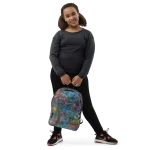 wild peach backpack squares of madness front 2