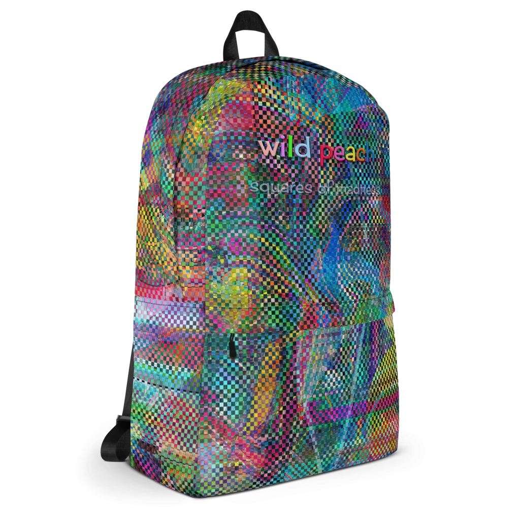 wild peach backpack squares of madness right 2
