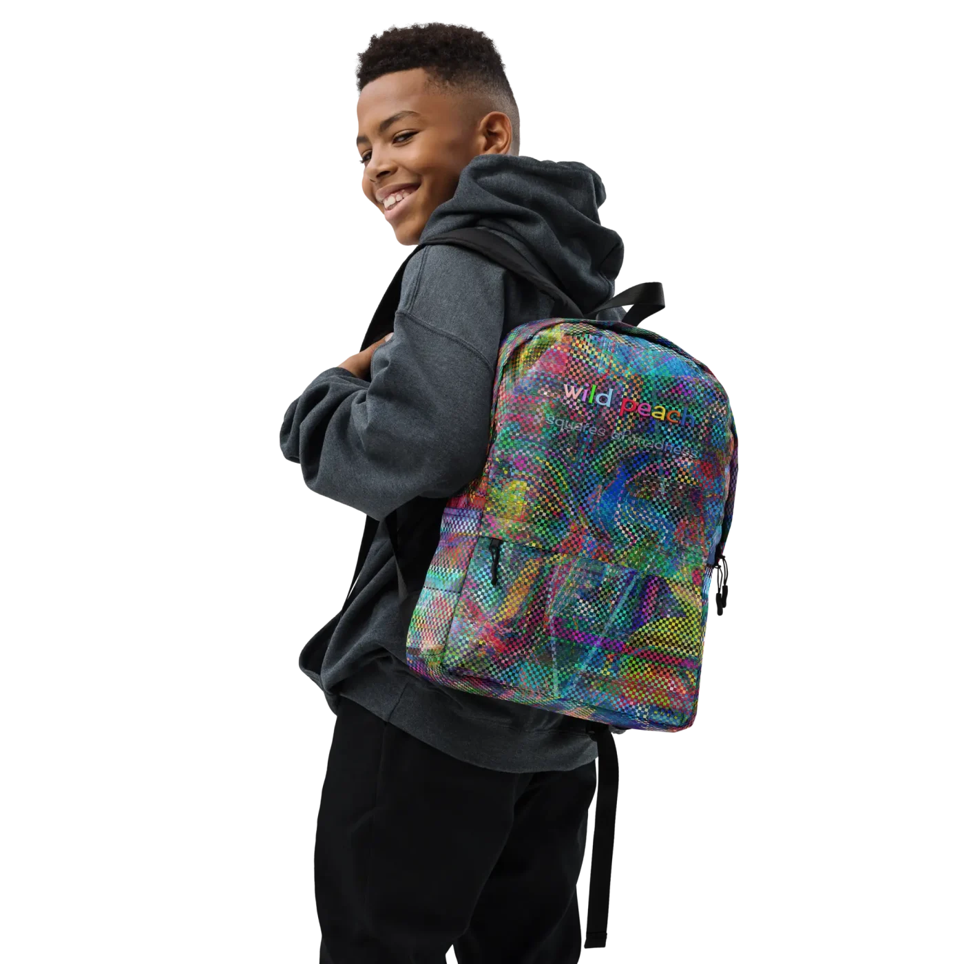wild peach backpack squares of madness right 3