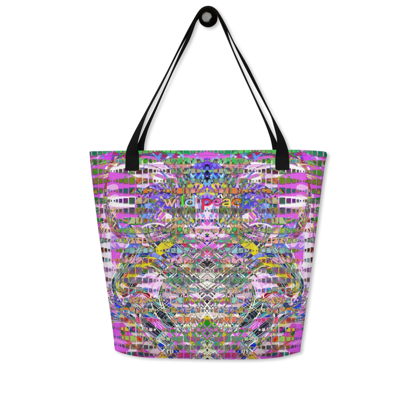 wild peach large tote bag bug out back