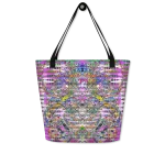 wild peach large tote bag bug out front 1