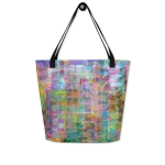 wild peach large tote bag i am on drugs back