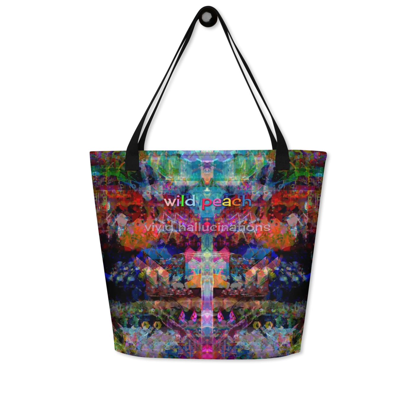wild peach large tote bag vivid hallucinations front 2