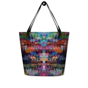 wild peach large tote bag vivid hallucinations front 2