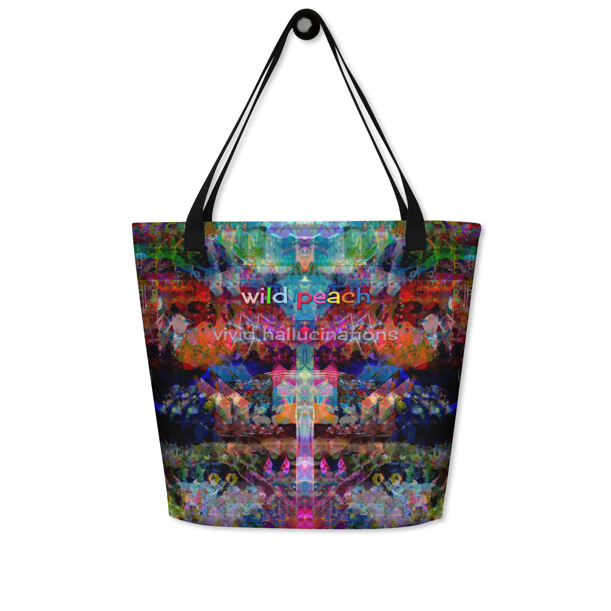 wild peach large tote bag vivid hallucinations front 2