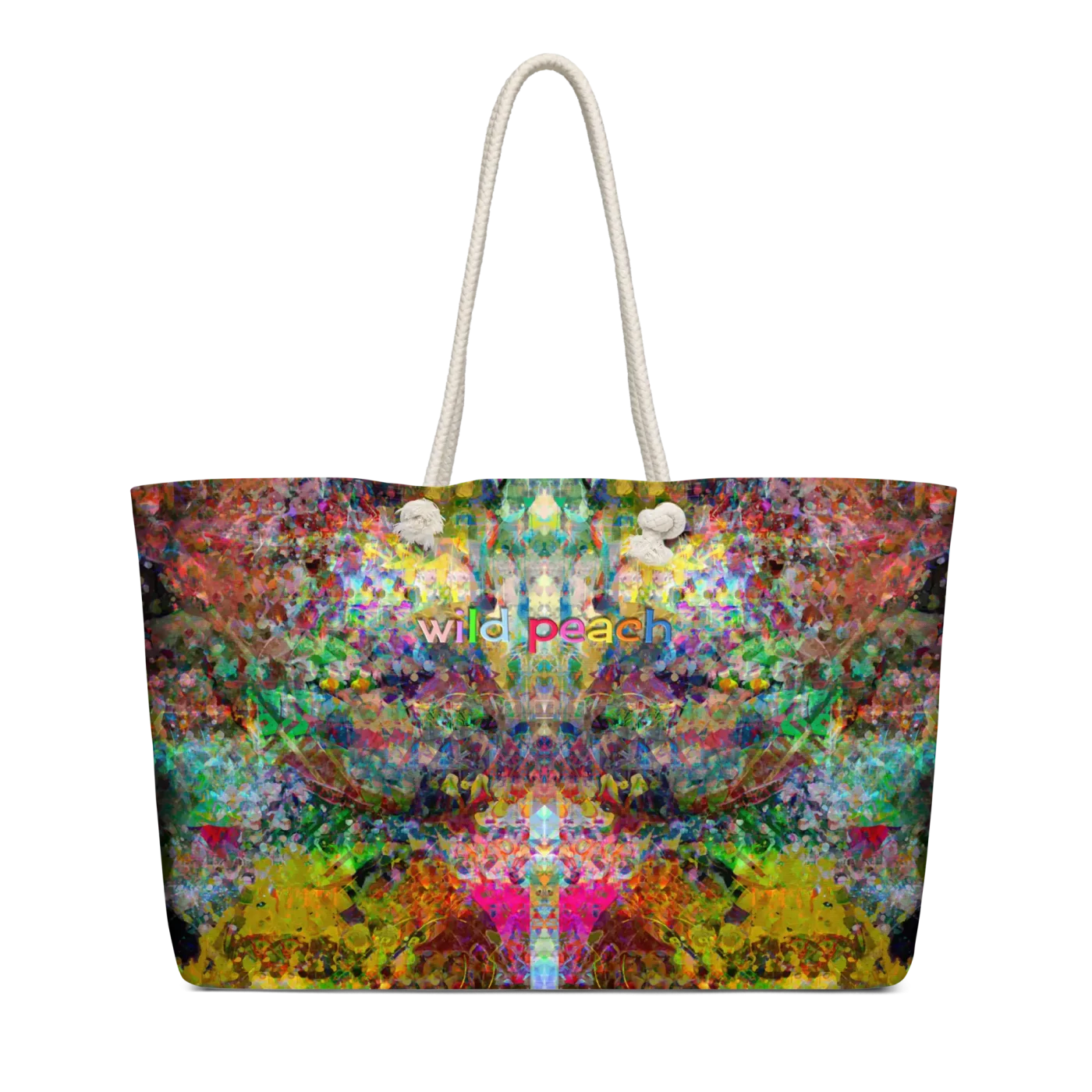 wild peach weekender bag vivid hallucinations back