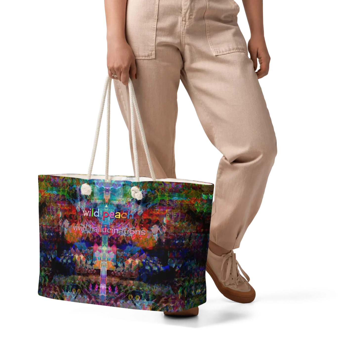 wild peach weekender bag vivid hallucinations front 1