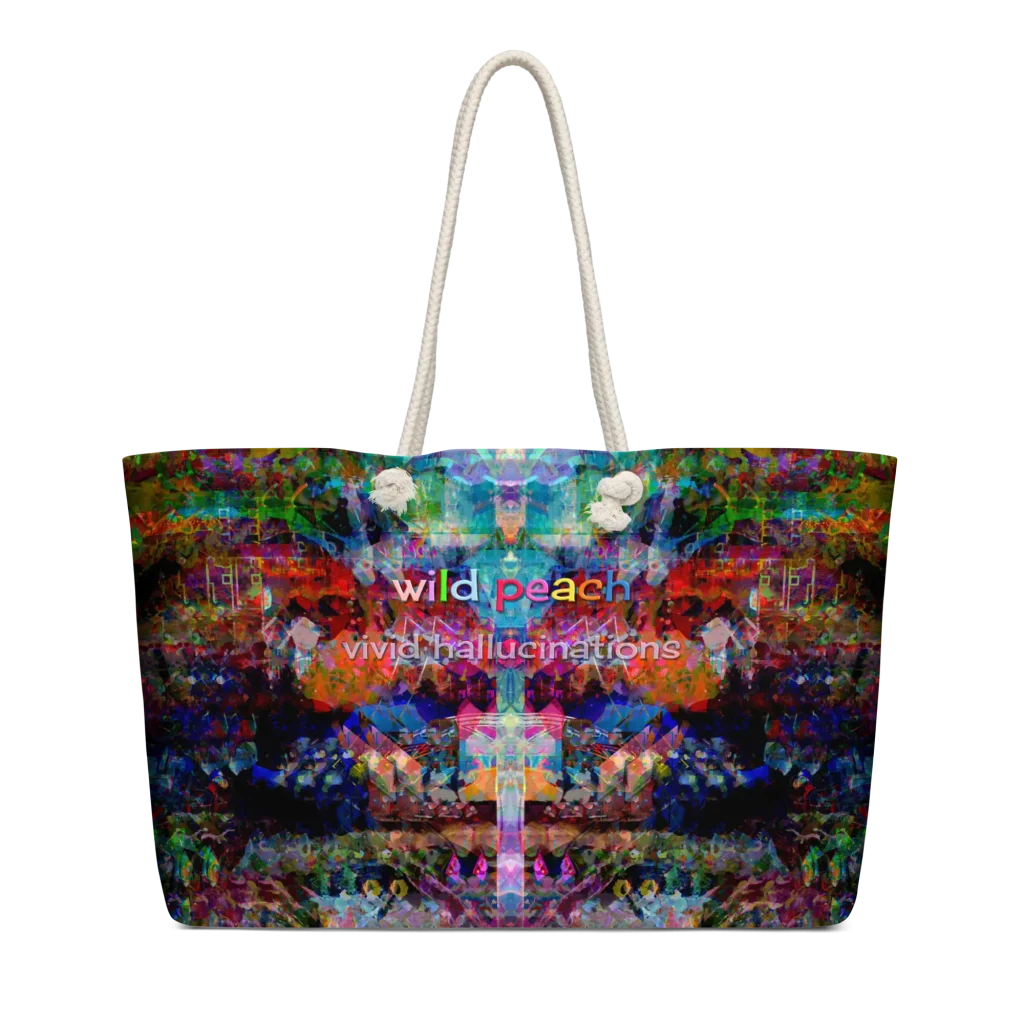 wild peach weekender bag vivid hallucinations front 2